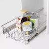 Pull-Out Wire Baskets 2 pcs Silver 15.7"