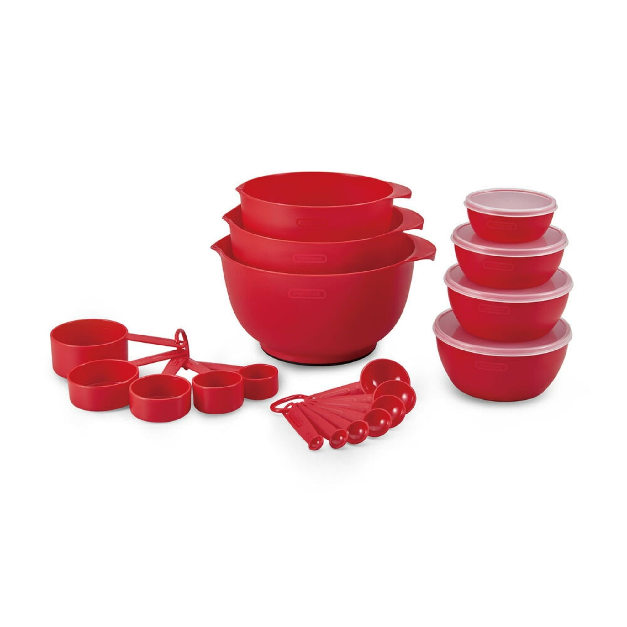 Farberware Pro 23 Piece Plastic Baking Set Red Farberware Pro 23 Piece Plastic Baking Set Red