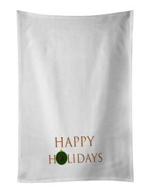 NEW Harlequin Pinscher - Dog Face Happy Holidays Christmas Kitchen Towel Set of 2 White Dish Towels Decorative Bathroom Hand towel for Hand, Face
