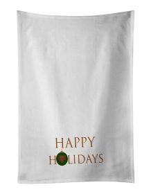 NEW Chihuahua - Persian - Dog Face Happy Holidays Christmas Kitchen Towel Set of 2 White Dish Towels Decorative Bathroom Hand towel for Hand, Face
