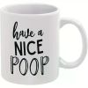 11oz White Ceramic Coffee Mug – Funny Christmas-Themed Design with "Eat Cookies & Watch Movies" Quote, Perfect for