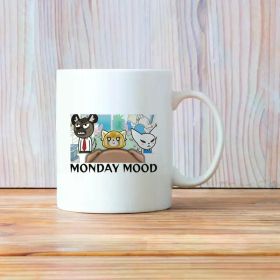Aggretsuko Season 2- Monday Mood Sanrio Coffee Mug, Teacup Drinking Cup