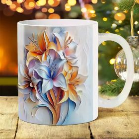 Cute Bear 11oz Ceramic Coffee Cup - Inspirational Water Mug for All Seasons, Perfect for Camping, Picnics & Travel