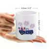 1pc American Independence Day Coffee Mug, July 4th Patriotic Ceramic Mug, 11oz Novelty Drinkware for Summer