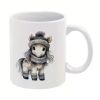 1pc, 11oz/330ml, Funny Coffee Mug, Horse, for Office/Home Life/Party Favor/Wedding Gift/Camping, Perfect Birthday