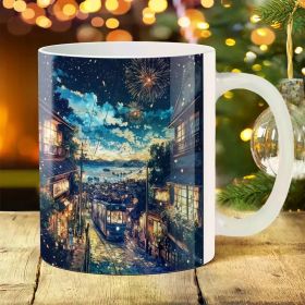 1pc 11oz Ceramic Bear Mug - Ideal for Outdoor Camping, Picnics, Travel, Home & Office Use - Perfect Birthday, Holiday