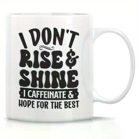 1pc, Coffee Mug Clap Your Hands Coffee Mugs Mug Coffee Mug - Novelty Coffee Mug, 11 Ounce Gifts For Friends,