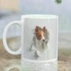 11oz Ceramic Mug with 3D Basset Hound Design | Unique Hole in White Wall Art | Perfect Gift for Dog Lovers | High-