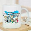 Jetsons-Inspired Insulated Ceramic Coffee Mug | Multi-Color Cartoon Design | Reusable & Hand-Wash Only | Ideal for