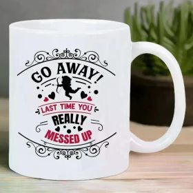 Contemporary Art Inspired Insulated Ceramic Coffee Mug - Hand Wash Only - Recommended for Coffee Enthusiasts Men