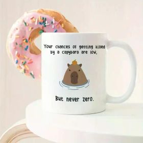Orange Globefish Coffee Mug - Unique Classic Design Hilarious Hup Meme 11oz Suitable for Hot and Cold Drinks