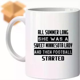 Funny Coffee Mug Durable Gifts for Football Enthusiasts Minnesota Fans Family Coworkers Holidays Birthdays
