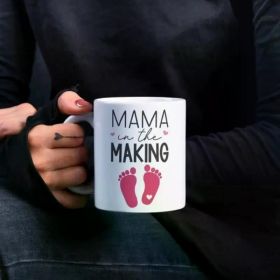 1pc Mama In The Making Mug, Mama Mug, Mama Gift, New Mama Mug, Pregnancy Announcement Mug, Expecting Mug,