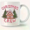 1pc Ceramic Coffee Mug 11oz Pink Christmas-04 Style Durable Ideal for Coffee Lovers Perfect Holiday Gift for