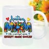 Autism Mom Ceramic Coffee Mug - Insulated Reusable and Hand Wash Only - Colorful Autism Awareness Design with