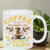 Victory Moments Insulated Ceramic Coffee Mug – Motivational "Coffee: The Art of Winning the Day" Design
