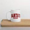 1pc "Santa's Favorite" White Ceramic Mug | Glossy Finish, Insulated, Reusable | Ideal Christmas Gift for Santa Claus