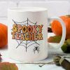 1pc Spooky Teacher Mug, Halloween Mug, Cute Halloween Mugs, Scary Teacher Coffee Mug