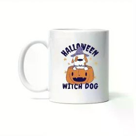 1pc Cool Gift Idea Witch Dog Halloween Quote 11oz White Coffee Mug