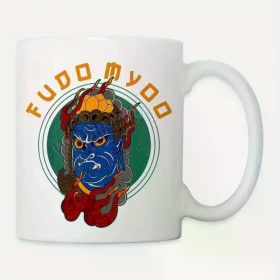 Acala Fudo Myoo Spiritual Wisdom Ceramic Coffee Mug 11oz - Immovable Lord Design 333500