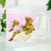 Funny Cartoon Ceramic Coffee Mug - "I Paovoved You with My Love" Design 3.23inch Height Perfect Gift for Birthdays