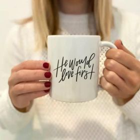 1pc He would love first mug | Christian coffee mug | Bible verse mug