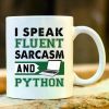 1pc I Speak Fluent Python. Coder Mug. Programmer Gift. Rude Mug. Coding Gift. Funny Coding Mugs. Profanity Gift.