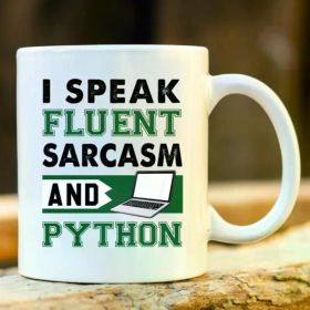 1pc I Speak Fluent Python. Coder Mug. Programmer Gift. Rude Mug. Coding Gift. Funny Coding Mugs. Profanity Gift.