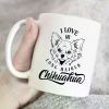 1pc I Love My Long Haired Chihuahua Dog Mug Cup Birthday Gift Present, Chihuahua Coffee Mug, dog lover mug,