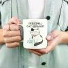 1pc | Personal Cat Servant Mug, Cat Slave Gifts, Furry Overlord, Cat Servant Coffee Cup, Funny Cat Lover Gifts, Cat