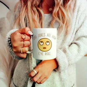 1pc Dad Jokes Are How Eye Roll, Funny Dad Mug, I Roll, Dad To Be Gift, Funny Mug For Dad, Dad Jokes, Father's Day,