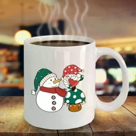 1pc Female Gnome Mug Mushroom Mug Snowman Mug Christmas Mug Gnome Gift for Gnome Lover Gifts