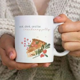 1pc Thanksgiving Mug, Mug, Fall Coffee Mug, Ceramic Coffee Mug, Thanksgiving Gift, Thanksgiving Coffee Mug,