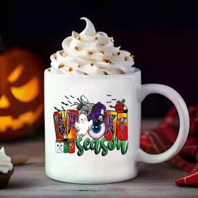 1pc 11oz Funny Halloween mug, Halloween horror mug, the best Halloween gift for friends, elders, family, sisters,