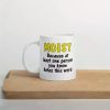 Funny the word moist ceramic mug. Sarcastic humor gross words gift mug.