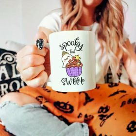 1pc Cute Ghost Mug, Cute Halloween Coffee Mug, Cute Ghost Coffee Mug, Cute Halloween Ghost Mug, Cute