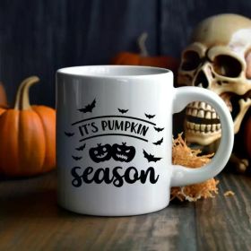 1pc It's Pumpkin Season 11oz white coffee mug, Halloween coffee cup, Pumpkin Season Gift idea, Fall Coffee Cups,