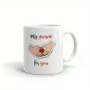 1pc My Present For You Hands Hold Heart Coffee Tea Ceramic Mug Office Work Cup Gift