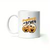 1pc Gift Design Idea In Pumpkin We Trust Fall Halloween 11oz White Coffee Mug