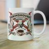 1pc Grindhouse Coffee 11oz Ceramic Coffee Mug for Your Daily Brew