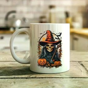 1pc Halloween Witchy Woman Mug, Funny Halloween Group Party Mug, 2024 Halloween Mug, Cute Sarcastic Mug,