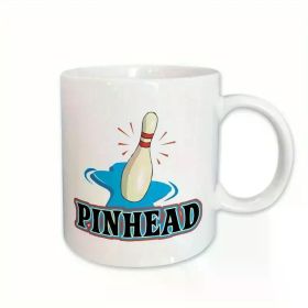 1pc Funny Pinhead Bowling Sports Design Mug