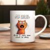 1PC Funny mug gift, Funny coffee mug, Joke mug, Message mug, My job is top secret - Cat