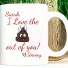 1pc | Funny Mug Funny Mug For Men Funny Gift For Him I Love The Poop Out, 11-15 OZ
