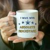 1pc | Gifts for Colleagues, I work with absolute rockstars Mug, Funny Work Gifts, Funny Work Colleague Gifts, Gift for