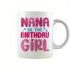 1pc Birthday Girl Family Party Coffee Mug, best birthday gift for friends and family.