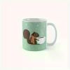 1pc Halloween | A little squirrel wearing a scarf drinking hot coffee | coffee mug, best Halloween gift for friends and