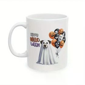 1pc Halloween Dog Mug Cute Ghost Puppy Dachshund Fall Autumn Dog Lover Coffee Cup