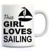 1pc This Girl Loves Sailing Funny Coffee Mug Coffee Mug Funny
