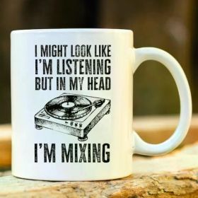 1pc Vintage Mixing Mug. DJ Mug. Best Friend Gift. Mixing Gift. 21st Birthday Gift for Her. Funny Mug. Production Gift.